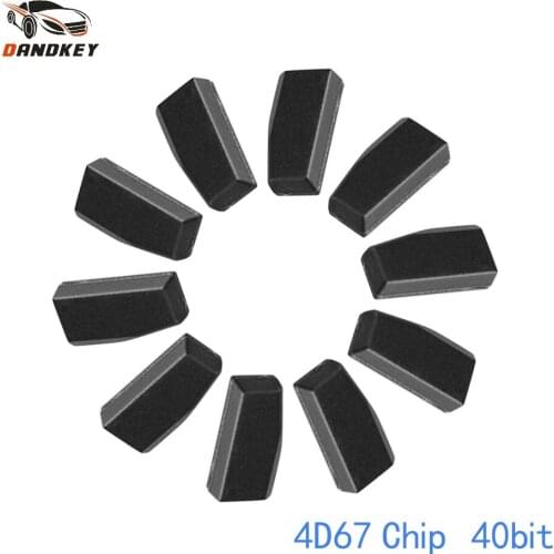 Dandkey 10X 4D67 Chip Carbon 40 Bits ID 67 Transponder For Lexus Toyota Corolla Crown RAV4 Immobilizer Chip Remote Key