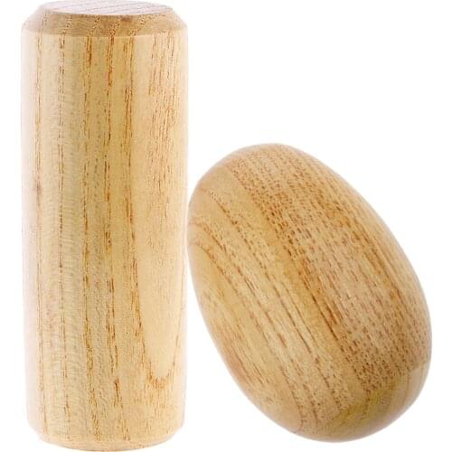 Wooden Egg Rattle + Bell Bells Percussion Musical Instrument for Children