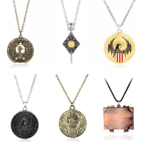Fantastic Beasts Blood League Necklace Movie Trinket Charm Chain Choker Women Men Cosplay Pendants Necklaces