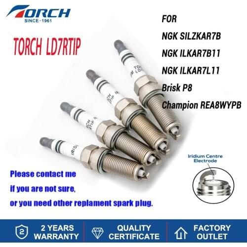 Hot Sale Automobiles Ignition Original Iridium Platinum Spark Plug TORCH LD7RTIP Replace for NGK ILKAR7B11/SILZKAR7B/ILKAR7L11
