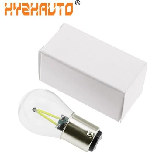 HYZHAUTO 1Pcs 1157 Bay15d P21/5W LED Filament Bulb Car LED brake Lights Auto Stop Parking Lamp White Red Yellow DC12V
