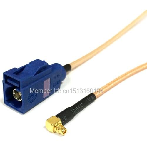 New Modem Coaxial Cable MMCX Male Plug Right Angle Connector To FAKRA Connector RG316 Cable Pigtail 15CM 6" Adapter