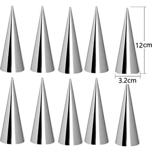 Conical Tube Cone Roll Moulds Spiral Croissants Molds Cream Horn Mould Pastry Mold Cookie Dessert Kitchen Baking Tool