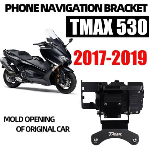 For YAMAHA TMAX530 T-MAX TMAX 530 2017 2018 2019 Motorcycle Mobile Phone Holder Smartphone GPS Navigation Bracket Mount Stand