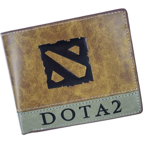 Hot Sell Short Purse Dota 2 /Yu Gi Oh Wallet High Quality Mens Purse With Coin Pocket