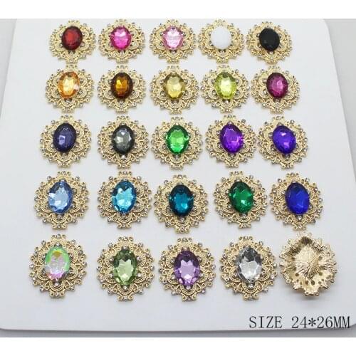 Hot Price Party and Holiday DIY Decoration 5Pcs/Lot 24*26MM Cheap Metal Red Wine Cake Wedding Anniversary Decor Flat Brooches