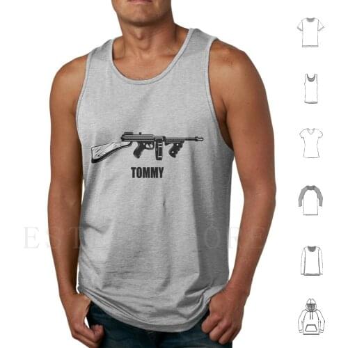 Tank Tops Vest Sleeveless Gun Gangster Gangsters Chicago Bonnie Clyde Bonnie Clyde Machine Gun Weapon Banks Punk