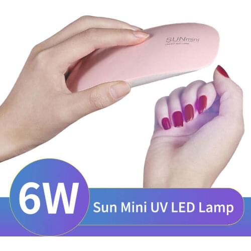Mini UV Led Light LED Lamp Nail Gel Fast Drying Nails Manicure 6 LED Flashlight Portability Nail Dryer Machine Nail Art Tools