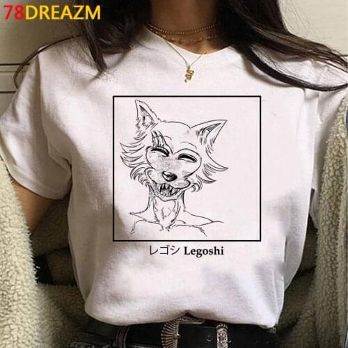 Beastars t shirt men vintage print kawaii ulzzang aesthetic clothes summer top plus size