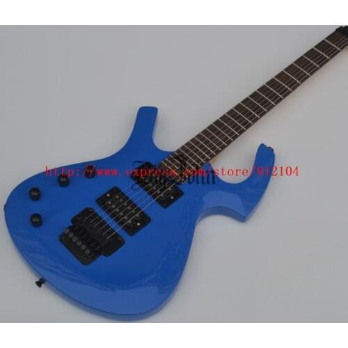 Big John new Cusomized Left Handed Electric Guitar Special-Shaped Blue with Rosewood Fingerboard BJ-131