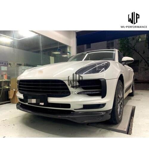 New Style High Quality Carbon Fiber Front Splitter Lip Car Styling For Porsche Macan Car Body Kit