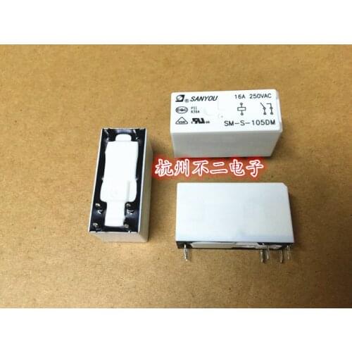 Relay SM-S-105DM a group of normally open 6 feet 16A250VAC alternative HF115F-005-1HS3