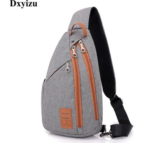 DINGXINYIZU Men Chest Pack Large Capacity Sling Shoulder Bag Multifunction Crossbody Bag for Men Messengers Bag Travel Back Pack