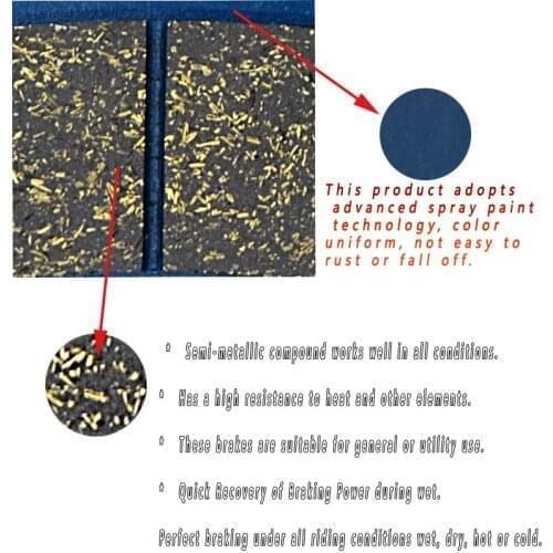 Motorcycle Brake Pads Rear For YAMAHA YZF 600 RRL-RRN/RRP R6 1999 2000 2001 2002 YZFR6