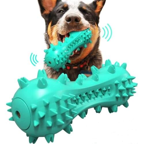 Squeaky Dog Chew Toothbrush Teeth Cleaning Toys Puppy Brushing Stick Dental Oral Care for Small Medium Dogs Pets