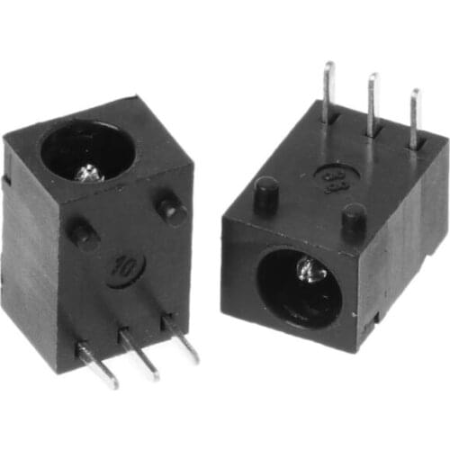 10pcs DC-003 3.5x1.3mm DC Power Jack Socket Connector 3-Pin Panel Mount Plug