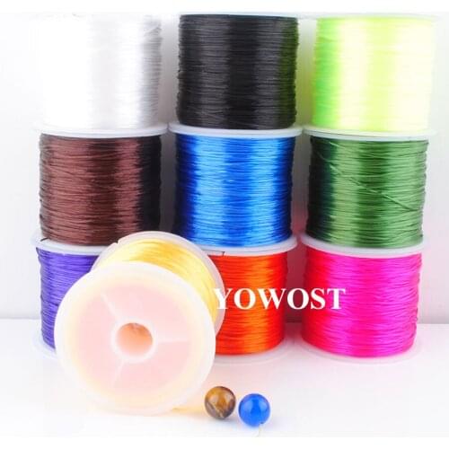 10pcs/Lot Wholesale 0.5mm Stretch Elastic Cord Thread String 45m Length for Bracelet Necklace Beaded Jewelry Making QBH300