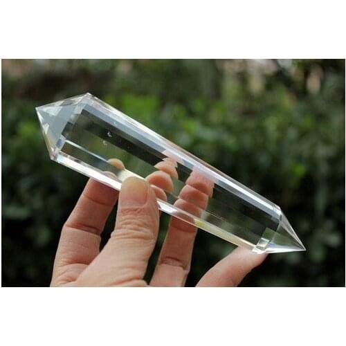 13 sided VOGEL Style Closest 100% Clear QUARTZ CRYSTAL DT POINT 209g