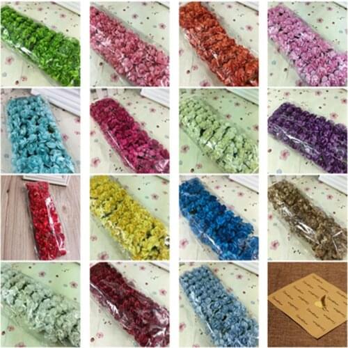 180-288pcs 15Colors 2cm Small paper Rose Artificial Flower Wedding Festive Decoration Handmade Clothing Shoe Box Accessories 113