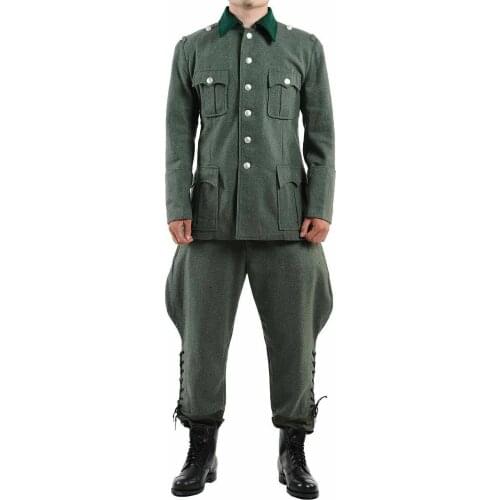WW2 WWII German Army M36 Officer Wool Field Tunic & Breeches Military Uniform War Reenactments 5605101