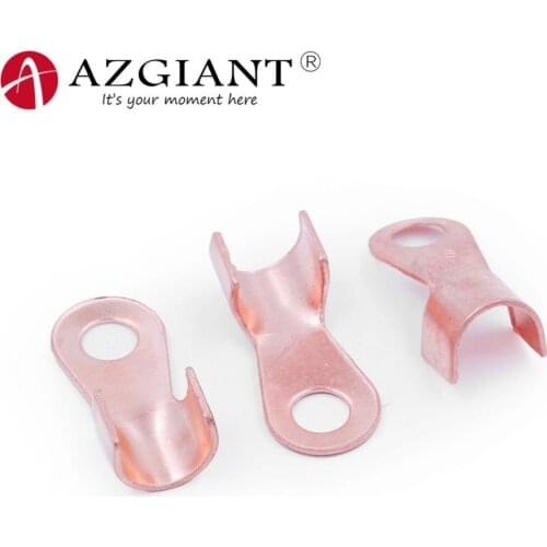 AZGIANT 3pcs Car battery pile head clamp battery clip wiring nose clip terminal thickening pure copper