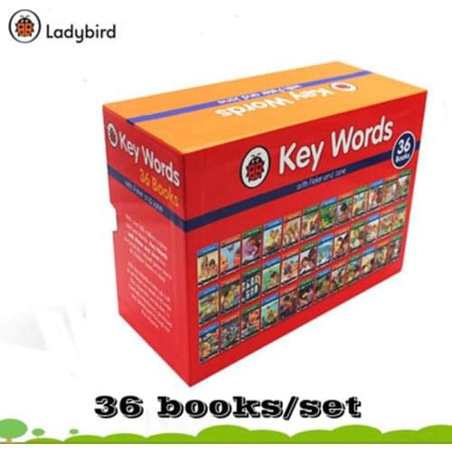 36 books/Set English original version Ladybird Key Words with Peter sight words Oral Vocabulary Exercises English learning books