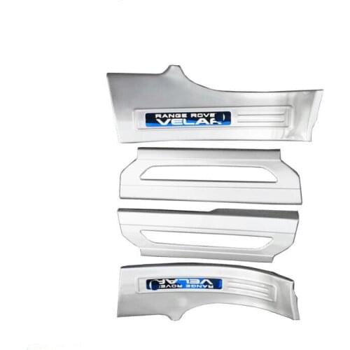 Car Welcome Pedal Threshold Strip Door Sill Strip For Range Rover Velar 2017 2018 2019