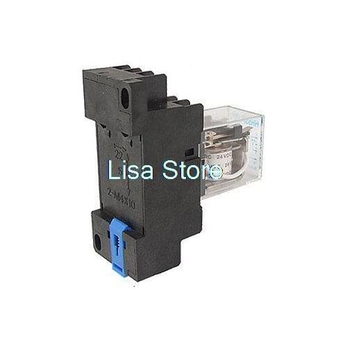HH53P DC 12V Coil 5A Power Relay 11 Pin 3PDT 3 NO 3 NC w Socket