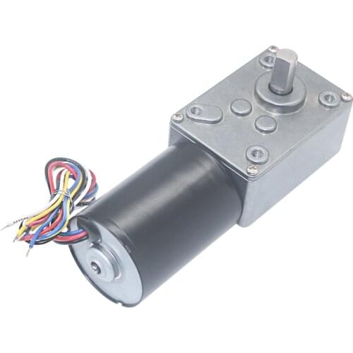 5840-3650 BLDC Worm Geared Motor 12V 24V DC High Power High Torque Silent Brushless Worm Gear Motor For Curtain Machine