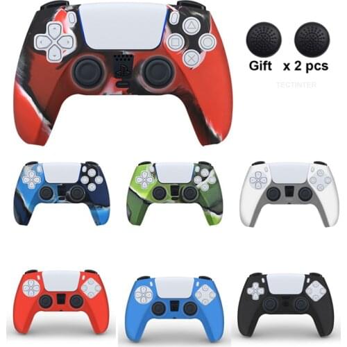 For PS5 Controller Soft Rubber Case Silicone Cover For SONY Playstation 5 For PS5 Controller Protection CaseFor PS5 Accessories