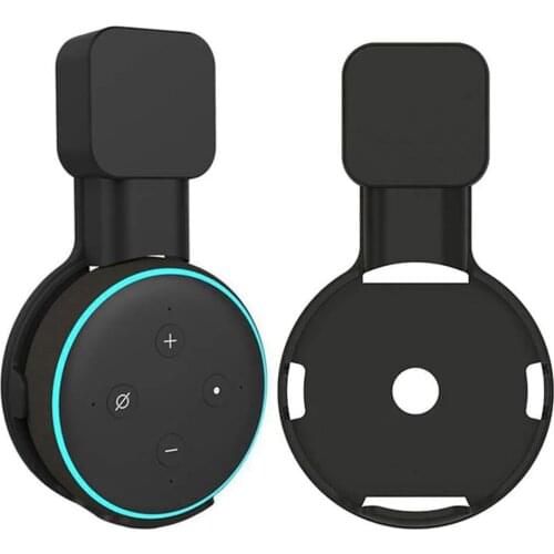 Outlet Wall Mount Stand Hanger for Amazon Alexa Echo Dot 3rd Gen Work with Amazon Echo Dot 3 , Holder Case Plug In Bedroom