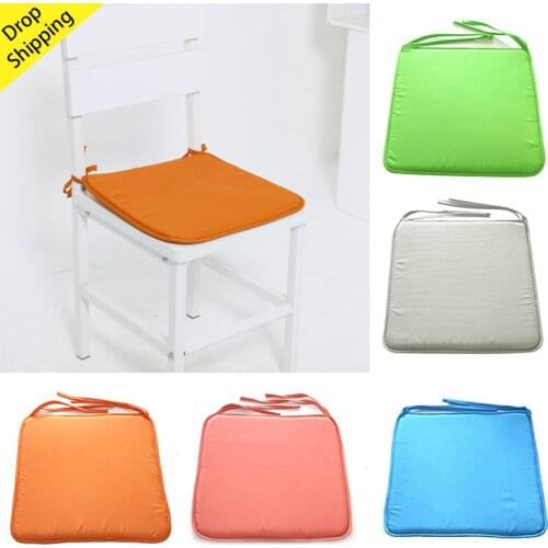Candy Color Non-Slip Super Soft Chair Cushion Seat Cushion Back Cushion Chair Pad Kitchen Dinner Soft Office Chair Seat Pads