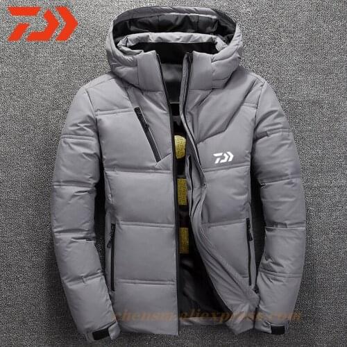 2021 New Men Daiwa Winter Fishing Jacket Thicken Fishing Wear Warm Fishing Suits Zipper Pocket Fishing Shirts Fishing Clothes