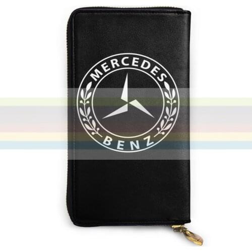 Mercedes-Benz new mens and womens smart leather wallet credit card bank card bag. Long mobile wallet