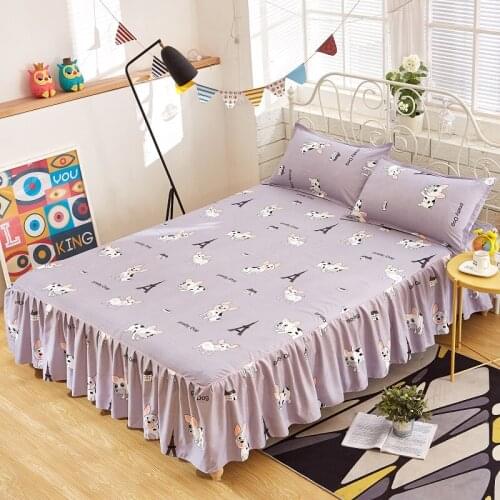 Bedspread Bedspread Skirt Bedspread Single Mattress Protection Antiskid Dustproof Bedspread Apron Fitted Sheet Bed Skirt