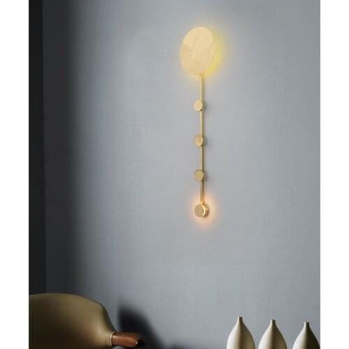 Crystal wall sconce lighting light gooseneck blue wall light led glass ball corridor aisle bedroom lamp cabecero de cama