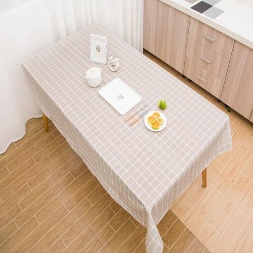 Plastic Tablecloth Print Color Pink Wedding Birthday Party Table Cover Rectangle Desk Cloth Wipe Covers Waterproof Table Cloth