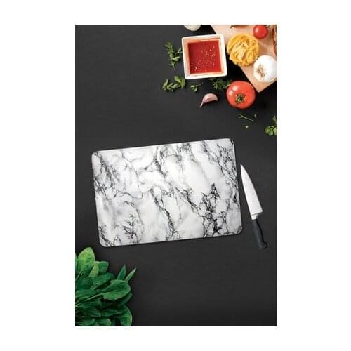 Marble design Appearance stylish Glass antibacterial Cutting Board - 30cm X 40cm