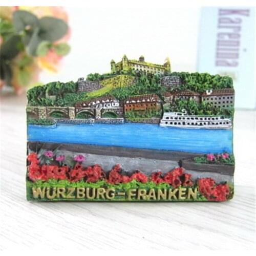 Tourist Magnets Germany Wurzburg Franken Fridge Magnet