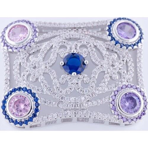 Vintage Micro Pave Zircon Crystal Czech Charms For Jewelry Making Big Copper Flower Charms Connectors Diy Berloques Para Pulsera