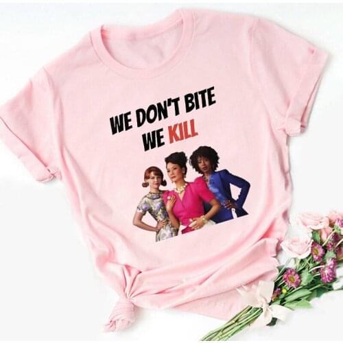 Why Women Kill T Shirt 2019 Vern Alma Rita T-Shirt Pink Clothes Women Clothes Female Clothing Vintage Streetwear Tee 90s Tops