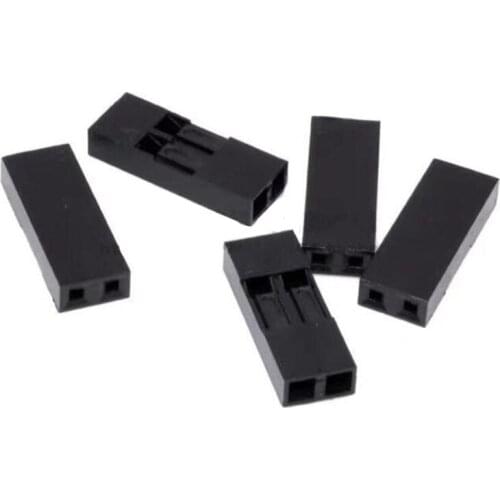 1000 pcs/lot Dupont Head 2P Dupont Jumper Wire Cable Housing Female Pin Connector 2.54mm Pitch whols