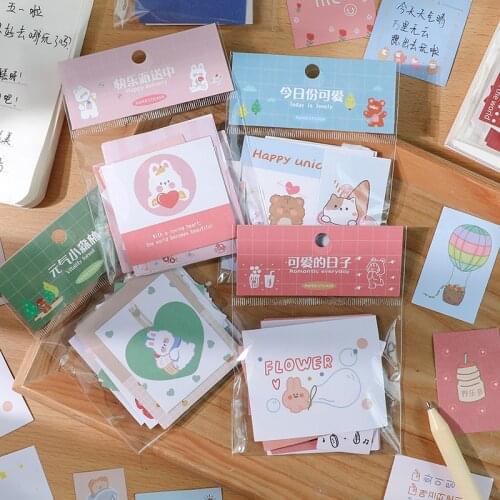 40pcs/pack Cute Bear Animals Decorative Stickers Scrapbooking Stick Label Diary Journal Stationery Album Sticker