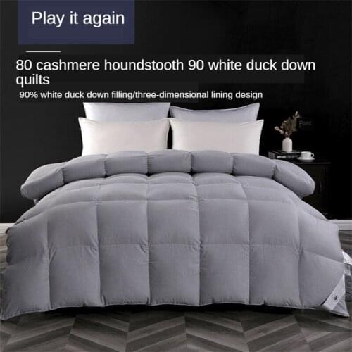 90 % White Goose/Duck Down Duvets Comforter Five Star Hotel Quilt Thick Winter Comforters 100% Cotton Cover King Queen Full Size