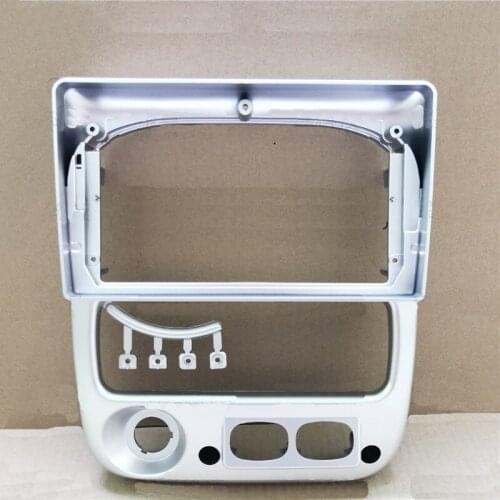 Car Fascias Navigation Fascia Dash Frame Kit For 9" Universal Android Multimedia Player For Kia Rio 2003 2004 2005 2006