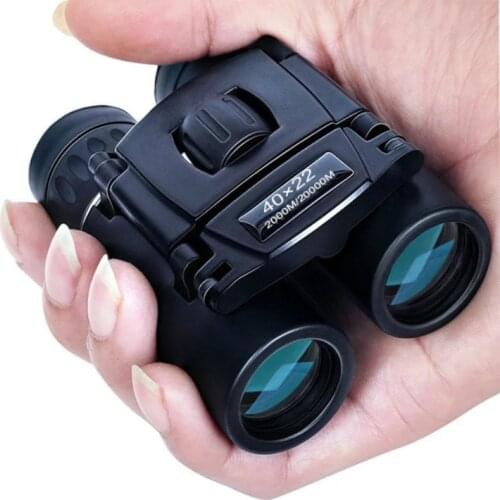 1PC 40x22 HD Binoculars 2000M Long Range Folding Mini Telescope BAK4 FMC Optics Binoculars Hunting Sports Outdoor Camping Tools