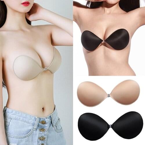 Sexy Strapless Adhesive Sticky Bra Lingerie Wireless Push Up Bralette Top Seamless Silicone Invisible Bras For Women