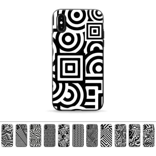 Dazzle Camo 3D Design Phone Case for iPhone 11 12 6 7 8 Pro X XS Max XR Plus Silicone Soft TPU Funda Cover mobile bags