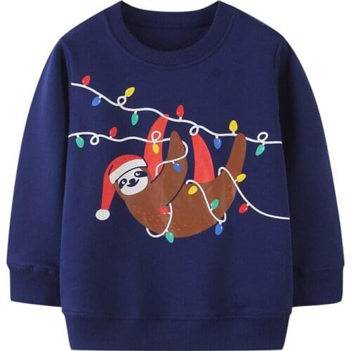 Baby Girls Sweatshirts Autumn Winter Cotton Clothing Children Cartoon Characters Tops Kids Long Sleeve Clothes