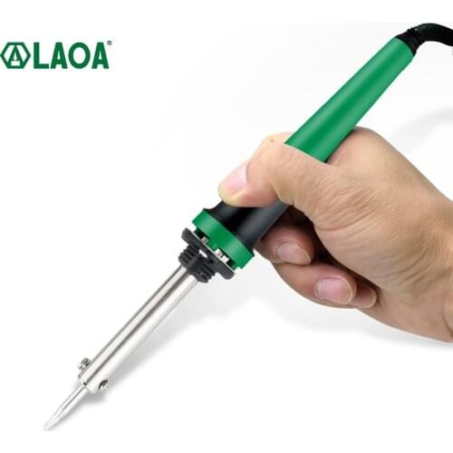LAOA Electric Soldering Iron Welding Solder Station Heat Pencil With Protecting Cover EU Plug Repair for PC Cellphone